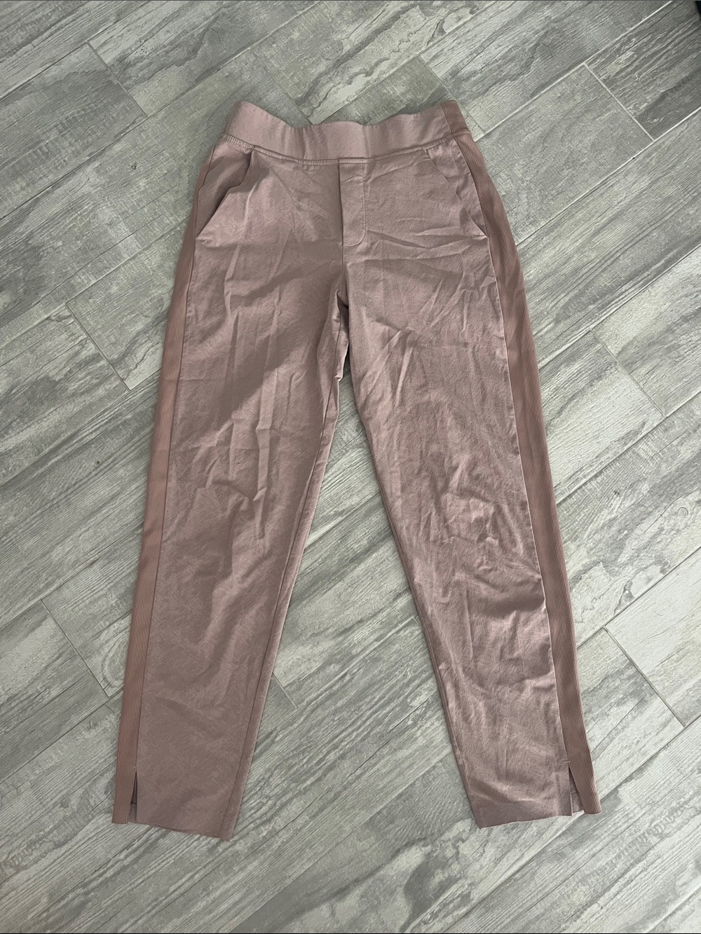 Athleta Pull-On Straight Leg Pants in Dusty Mauve